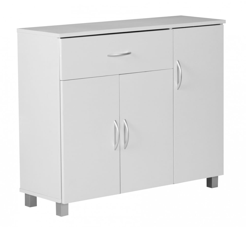 Sideboard Mit Schublade Aus Spanplatte, Weiß
