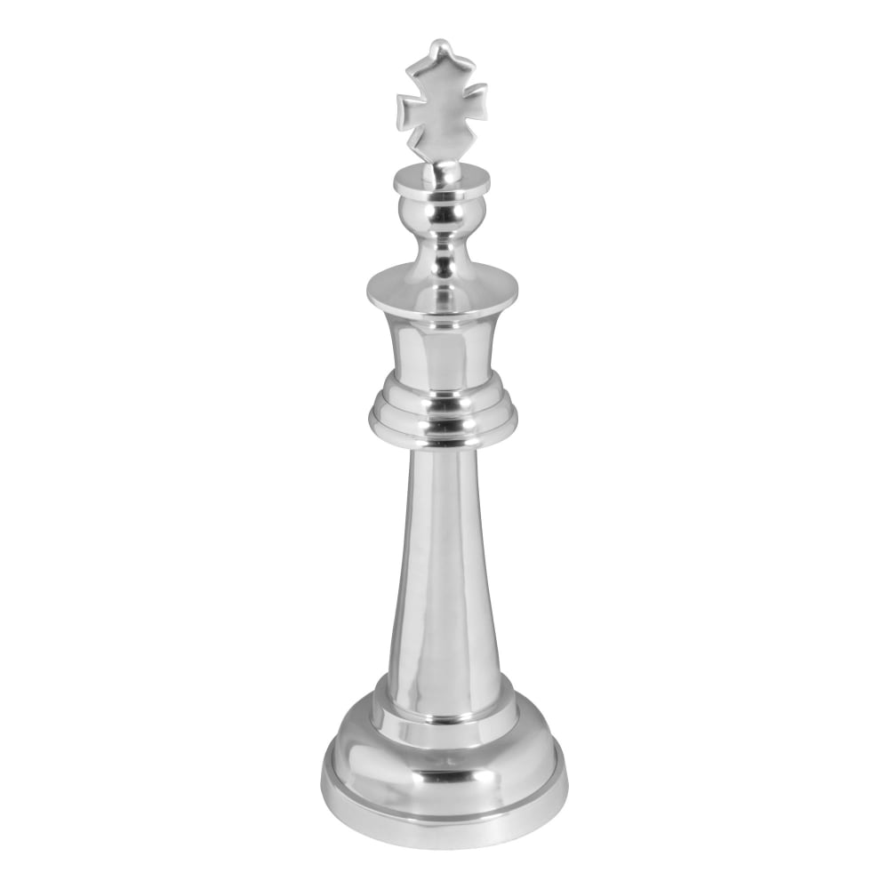 FineBuy Dekofigur aus Aluminium, Silber style modern Silber Aluminium