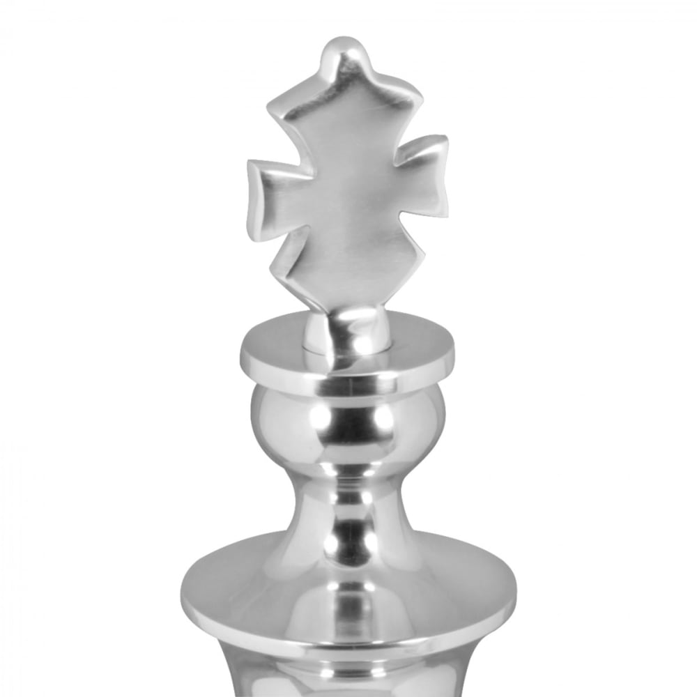 Figurine décorative en aluminium, argenté — vue 4