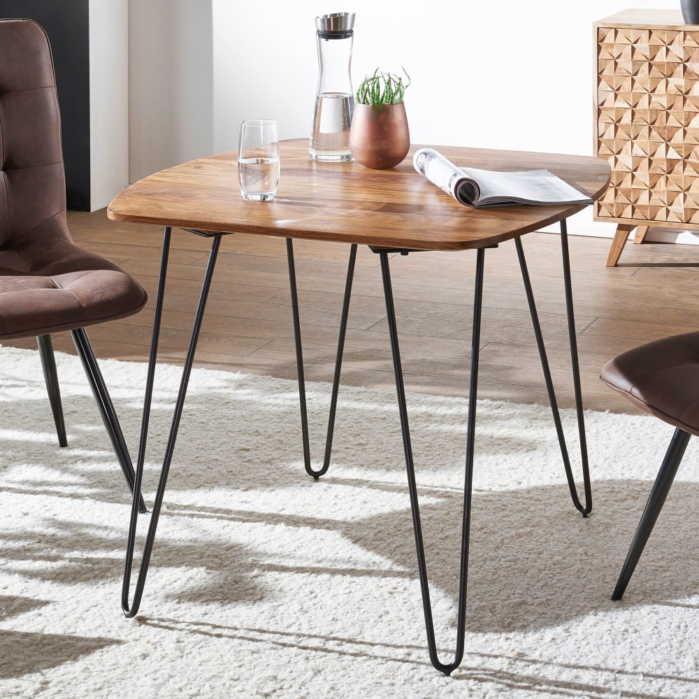 Esstisch aus Sheesham, 80 cm Braun - Maisons Du Monde