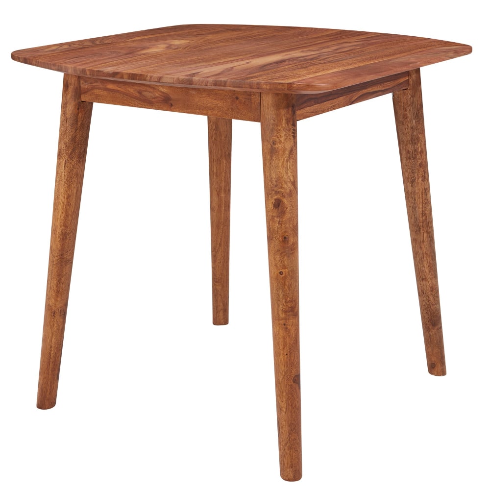 Table à manger 80 cm en bois de sheesham massif, marron Table à manger 80 cm en bois de sheesham massif, marron