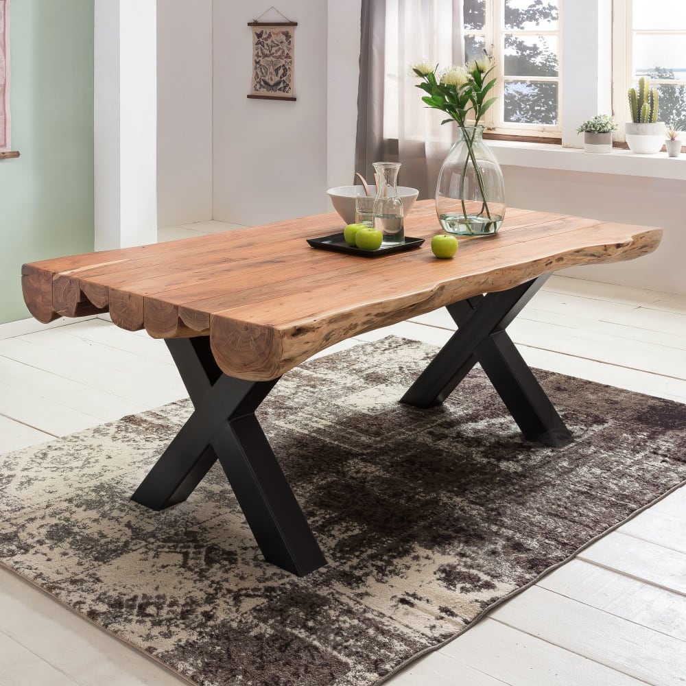 Esstisch 200 cm aus Akazie Massivholz, Braun - Maisons Du Monde