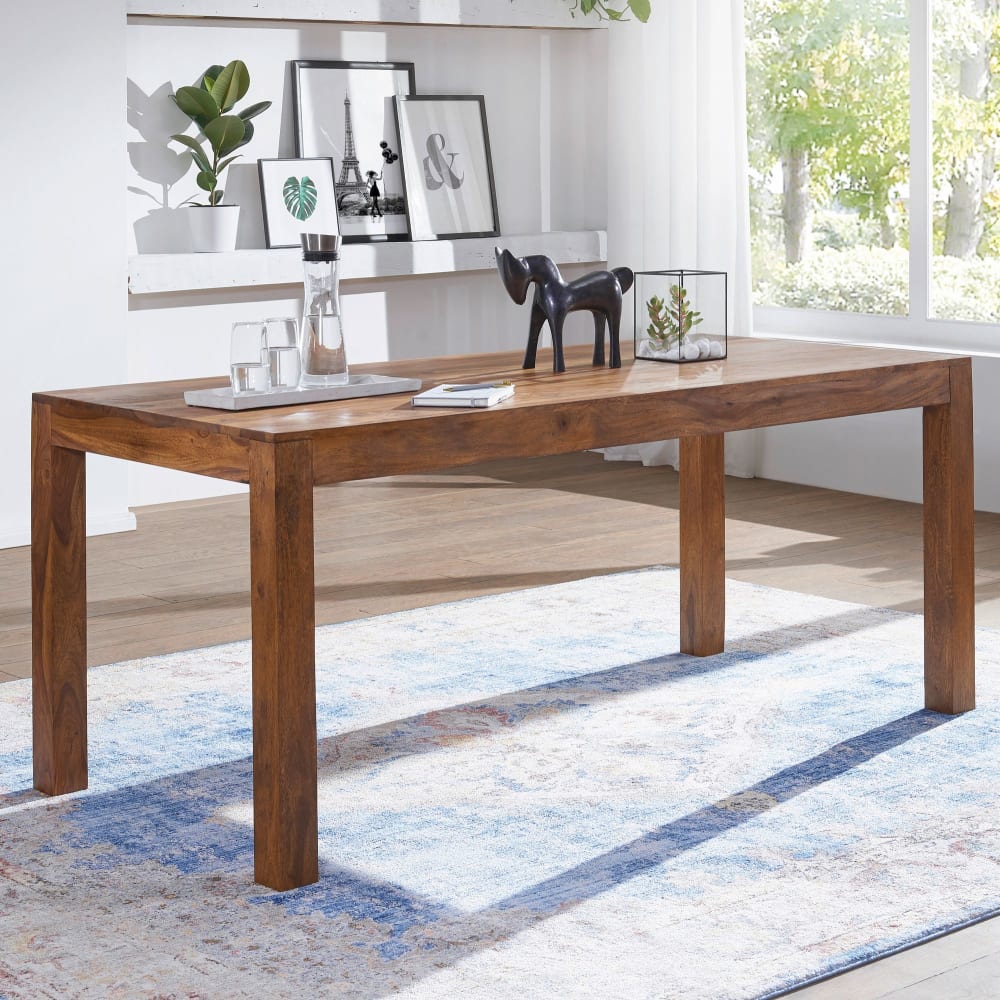 Esstisch aus Sheesham Massivholz, 120 cm Braun - Maisons Du Monde