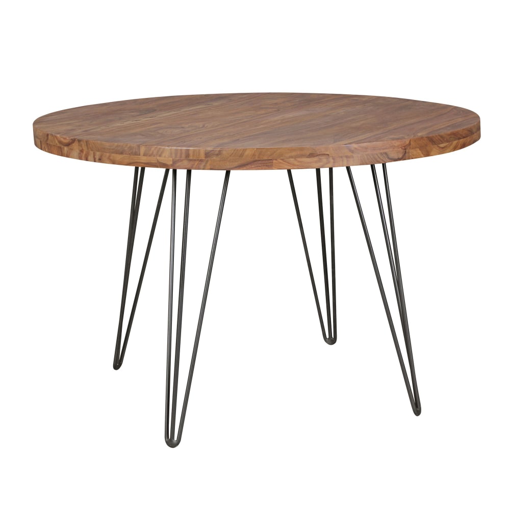 Table à manger 120 cm en bois de sheesham massif, marron Table à manger 120 cm en bois de sheesham massif, marron