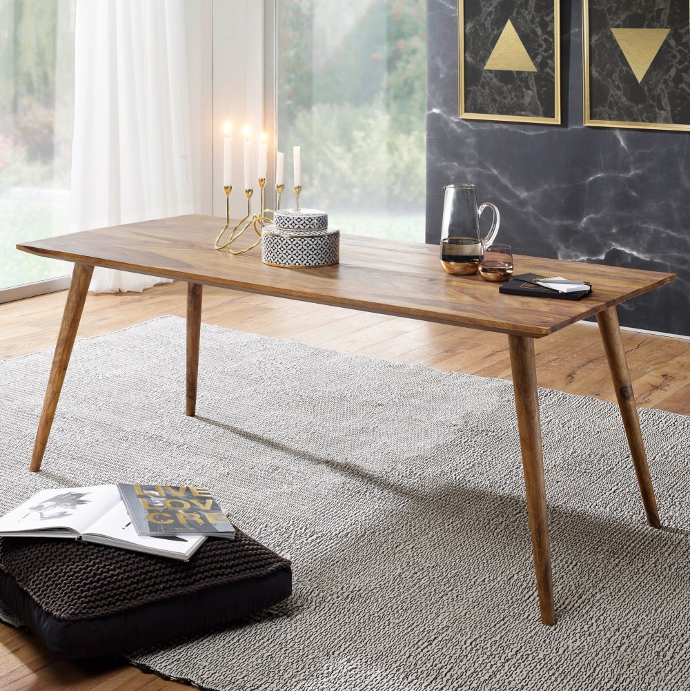 Esstisch 160 cm aus Sheesham Massivholz, Braun - Maisons Du Monde