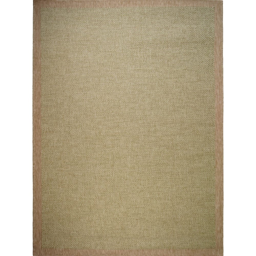 Tapis extérieur intérieur aspect jute naturel vert 160x230