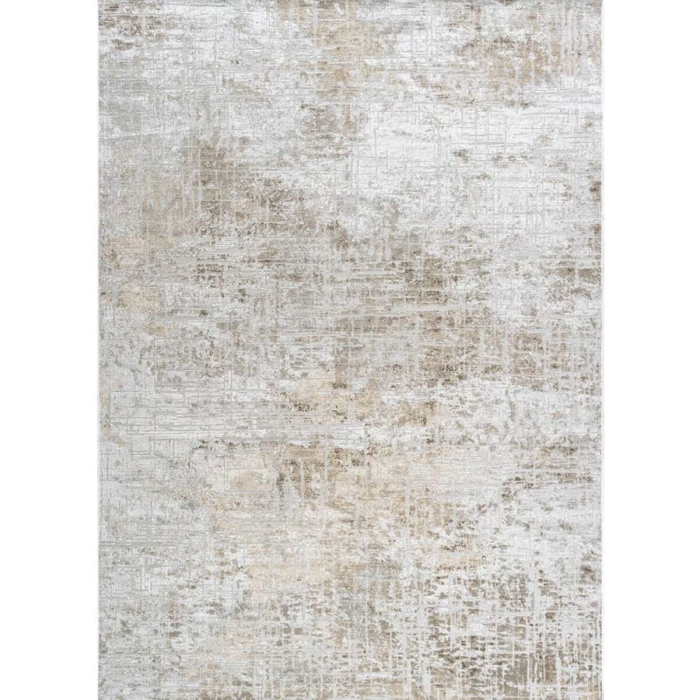 Tapis en viscose effet usé en relief gris 200x290 - Maisons du Monde