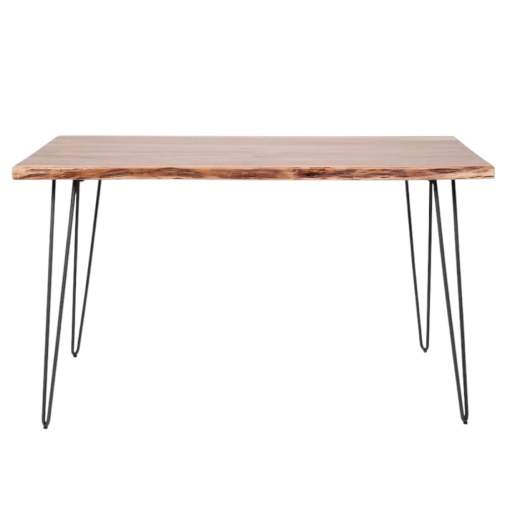 Table de repas en bois d'Acacia vernie