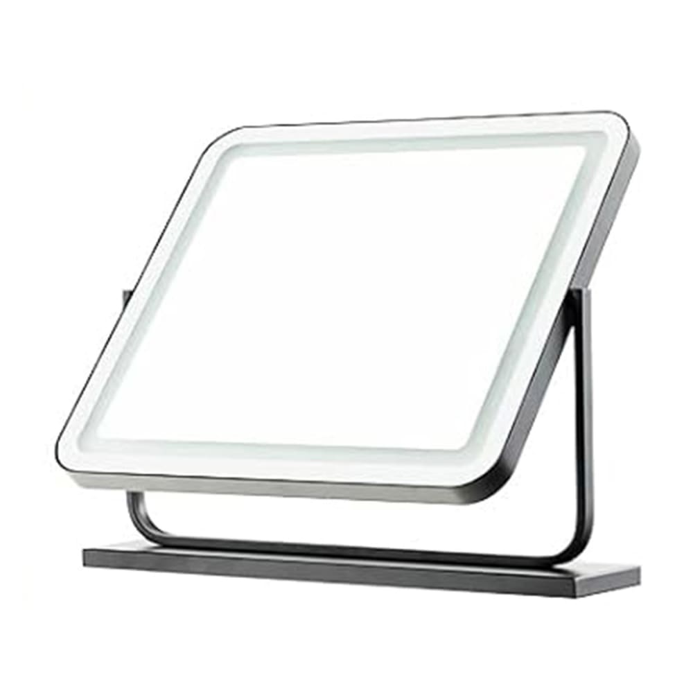 Miroir de maquillage led couleur et luminosité réglables 48 x 56cm