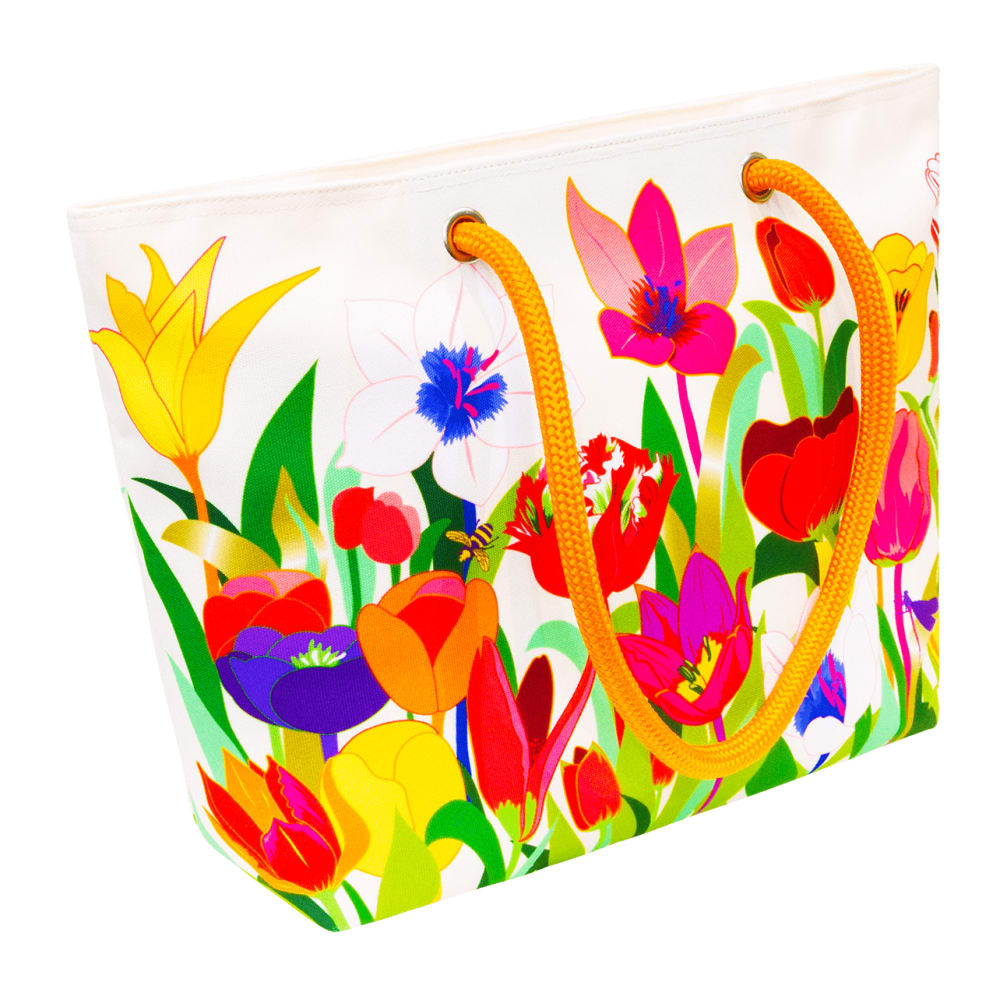 Sac cabas multicolore polyester 48 x 34 x 14 cm