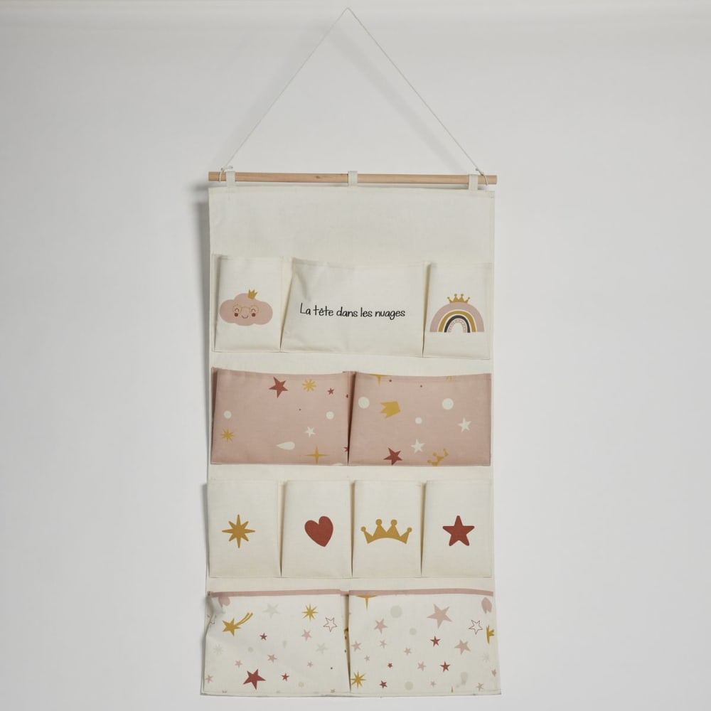 Factory Rangement mural xl tissu 110x60 cm blanc - Coton