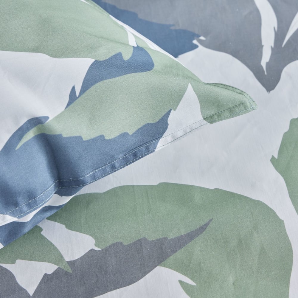 Parure de lit imprimé floral coton 220x240 cm blanc - Maisons du Monde