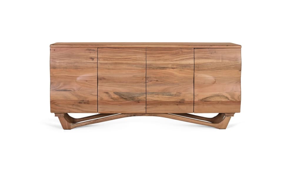 GINER Y COLOMER Handgefertigtes Sideboard aus Akazienholz 170 cm Braun