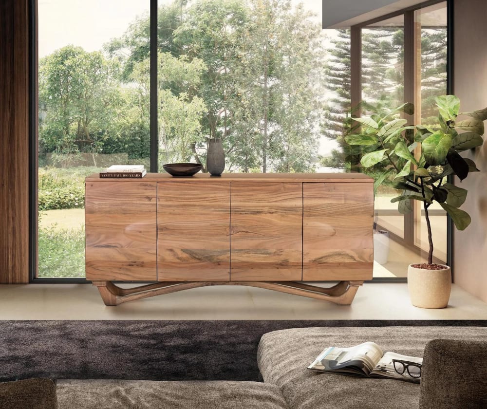 Buffet fabriqué à la main en bois d'acacia 170cm - Maisons du Monde
