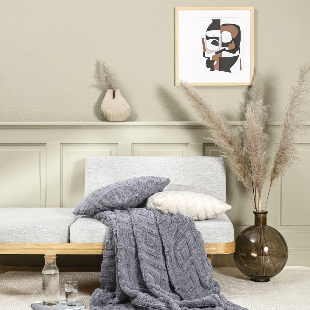Housses de coussin douces ethniques grises 45x45-lot de 2 - Maisons du Monde