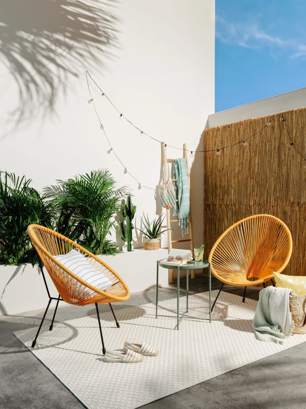 Tapis d'extérieur & intérieur crème 154x230 - Maisons du Monde