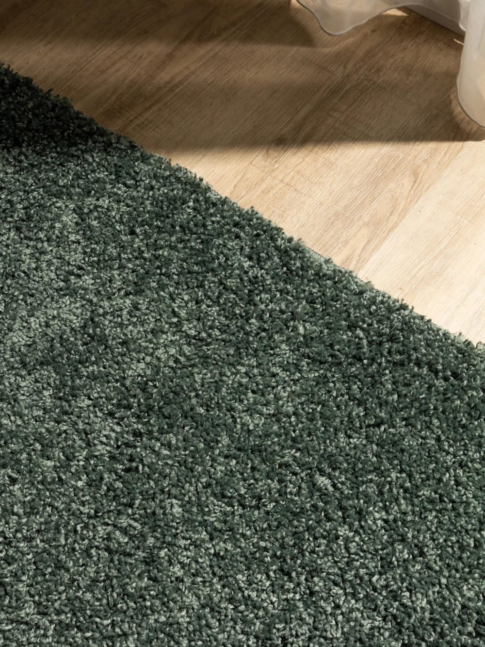 Tapis à poils longs vert clair 133x190 — vue 4