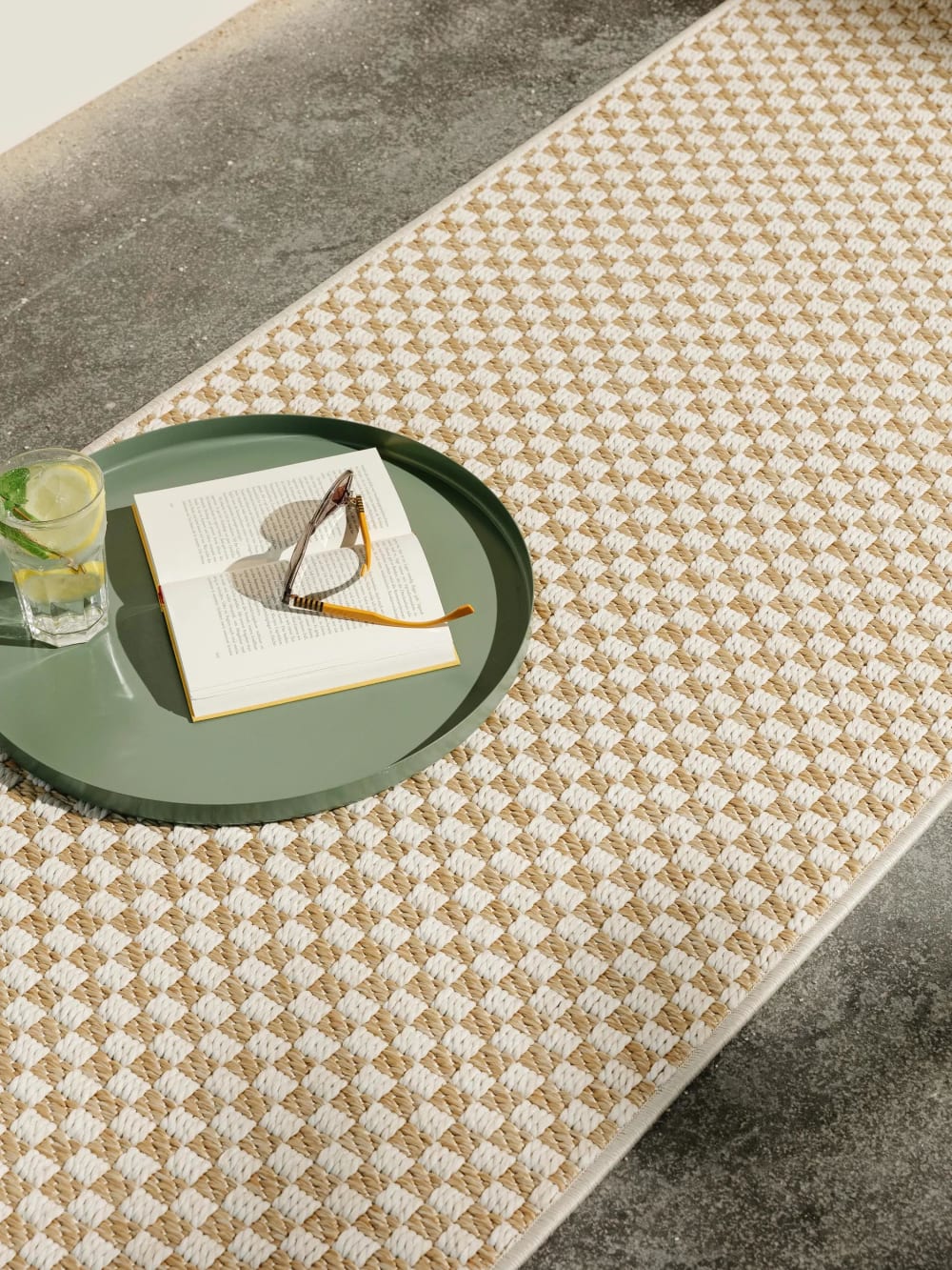 Tapis de couloir extérieur & intérieur crème/beige 77x240 — vue 4