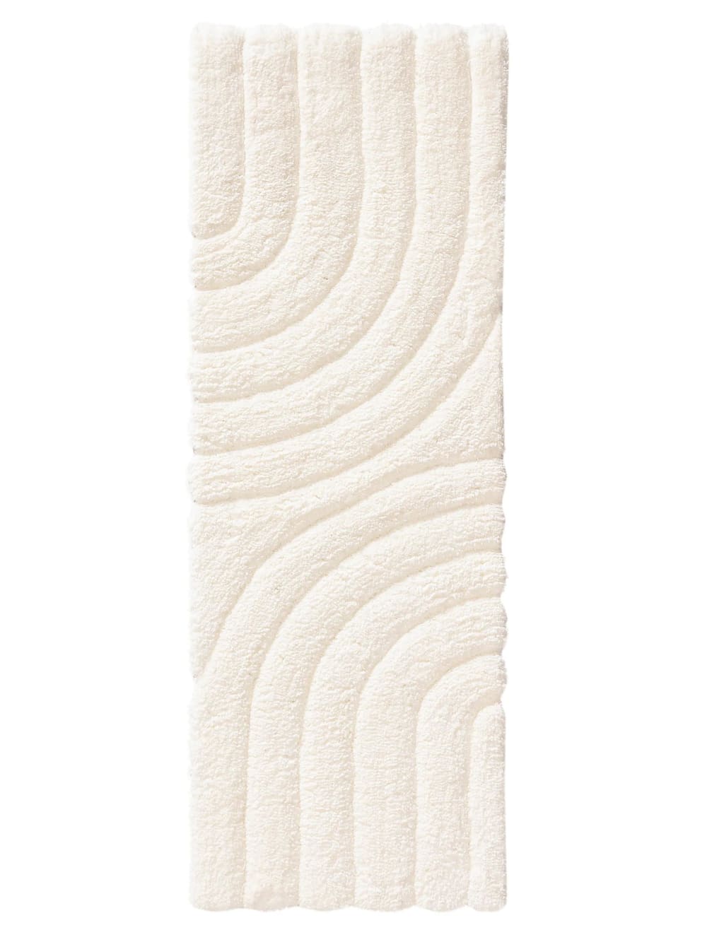 Tapis de couloir crème