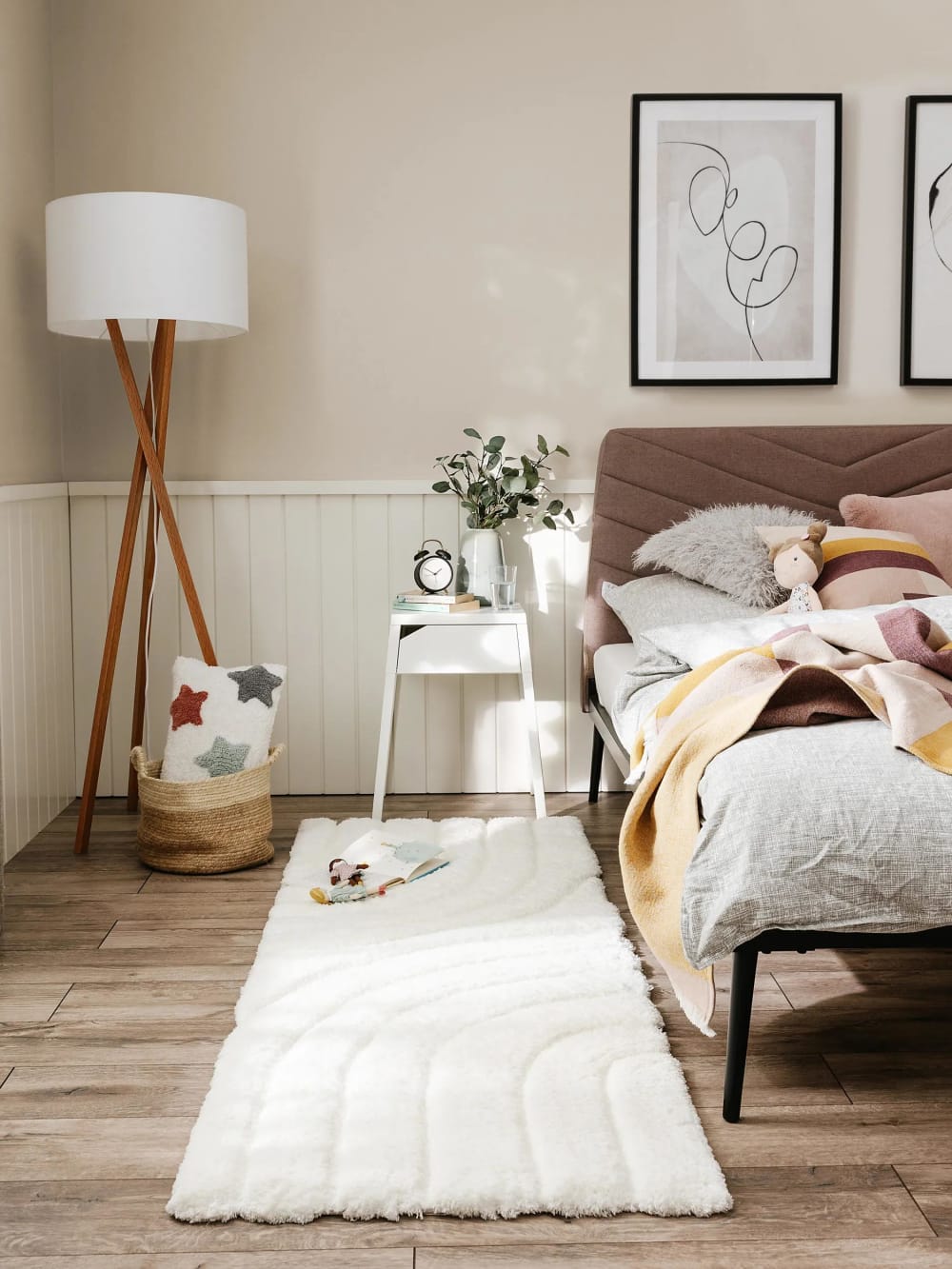 Tapis de couloir crème 70x200 — vue 3