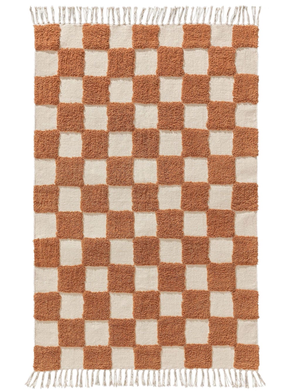 Tapis enfant terracotta 80x120