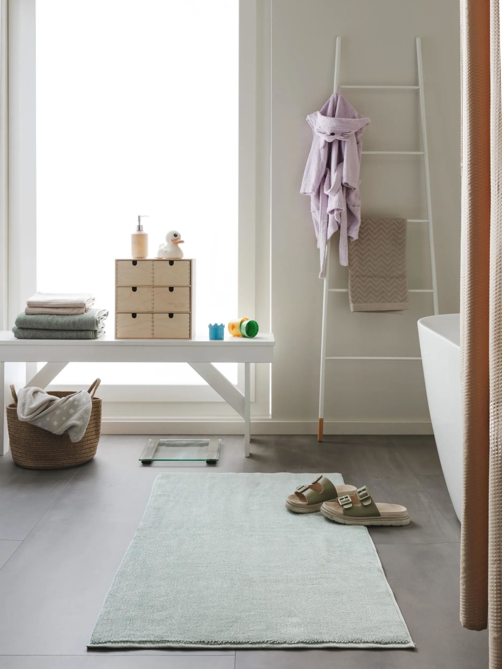 Tapis de bain menthe 50x80 - Maisons du Monde