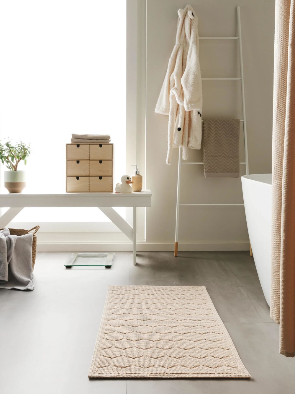 Tapis de bain beige 50x80 - Maisons du Monde