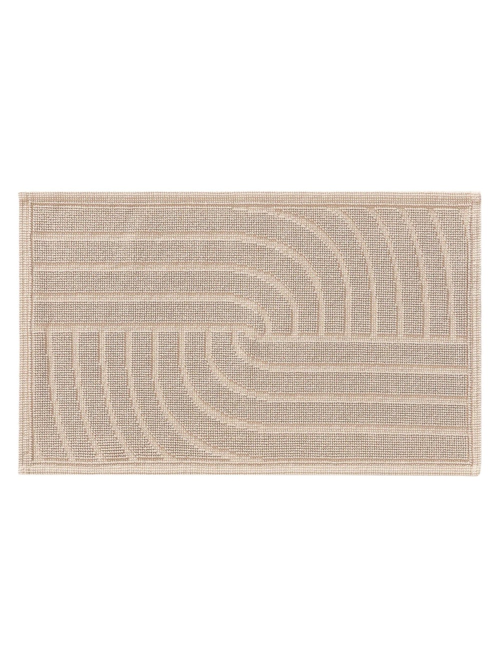 Tapis de bain beige 50x80
