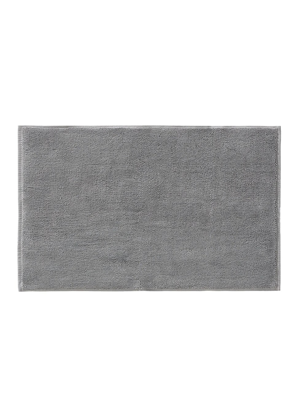 Benuta Badematte anthrazit 70x120 style modern Grau Baumwolle