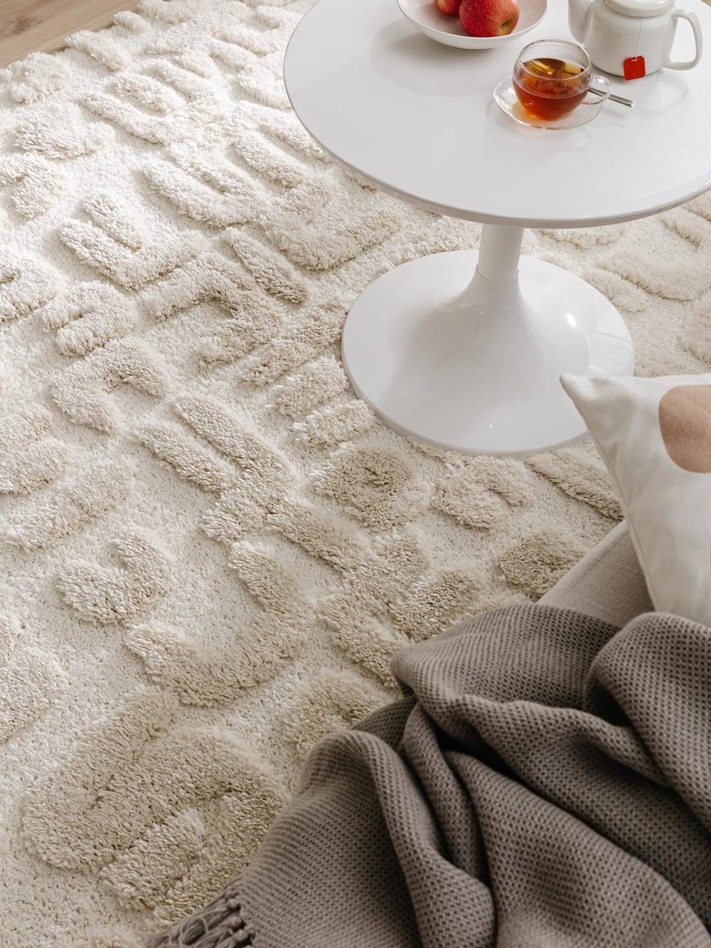Tapis à poils longs crème/beige 160x230 — vue 4