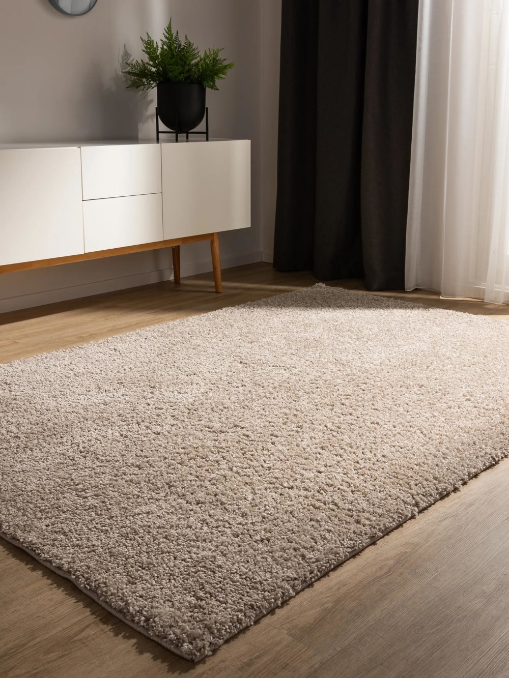 Tapis à poils longs beige 200x290 — vue 3