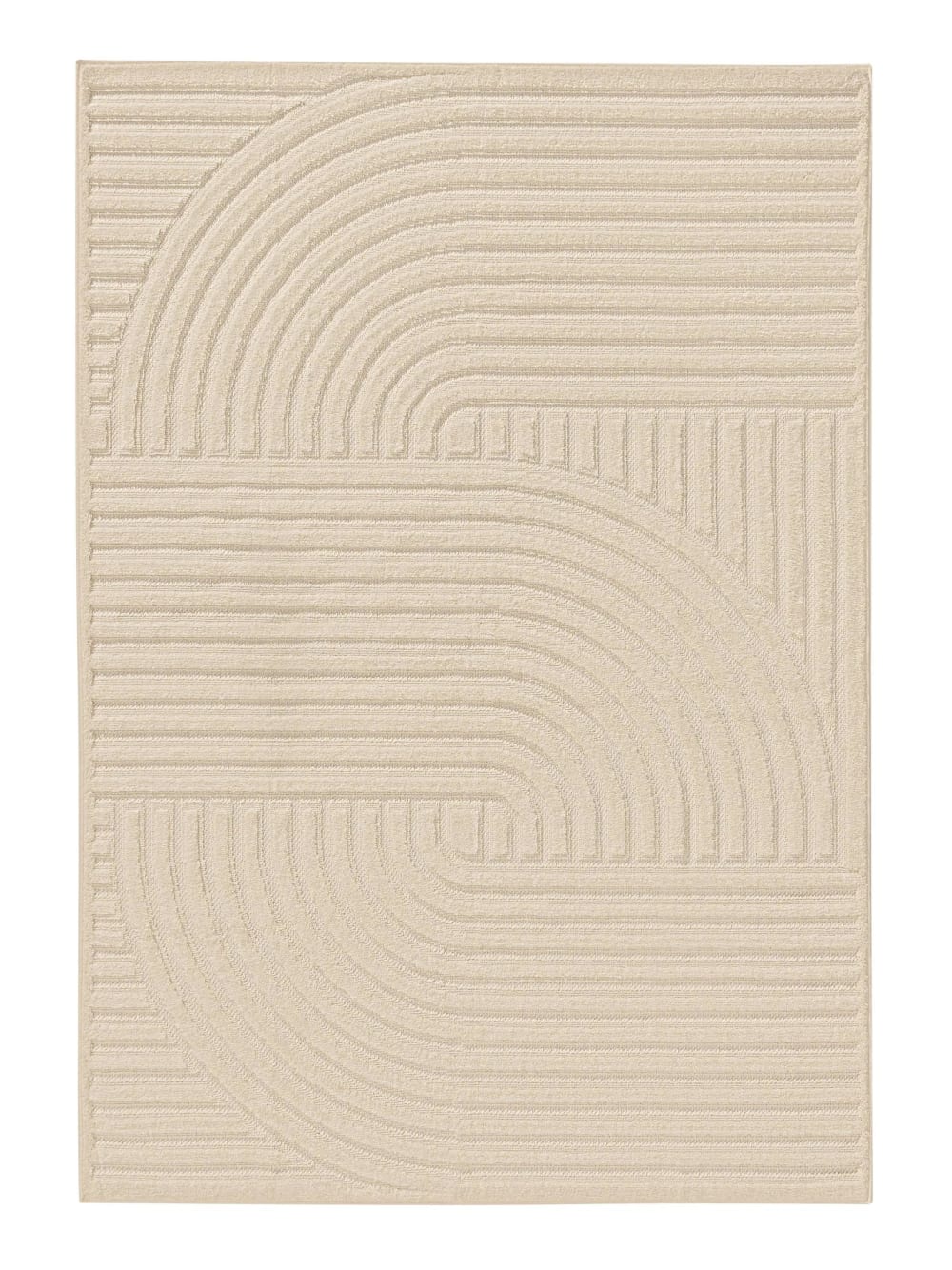 Benuta Teppich cream 200x290 style modern Beige Pvc - Polyvinlychlorid