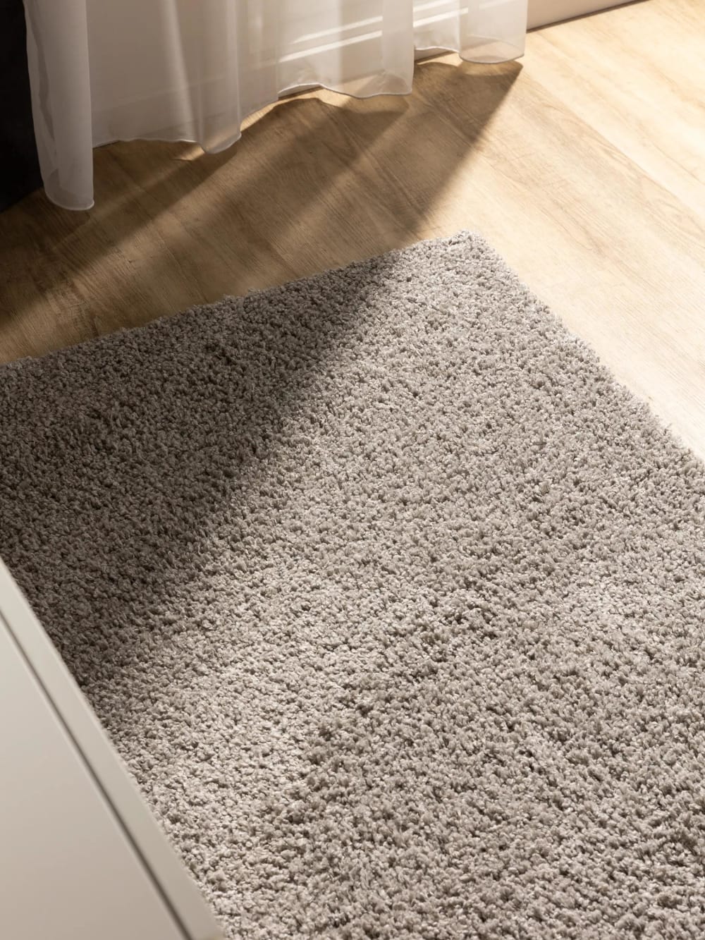 Tapis à poils longs gris clair 70x200 — vue 4
