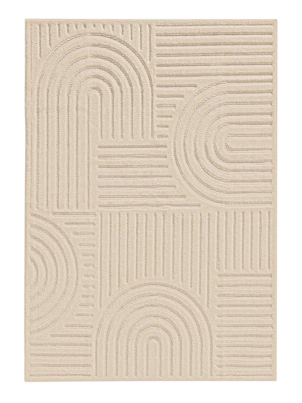 Benuta Teppich cream 300x400 style modern Beige Pvc - Polyvinlychlorid