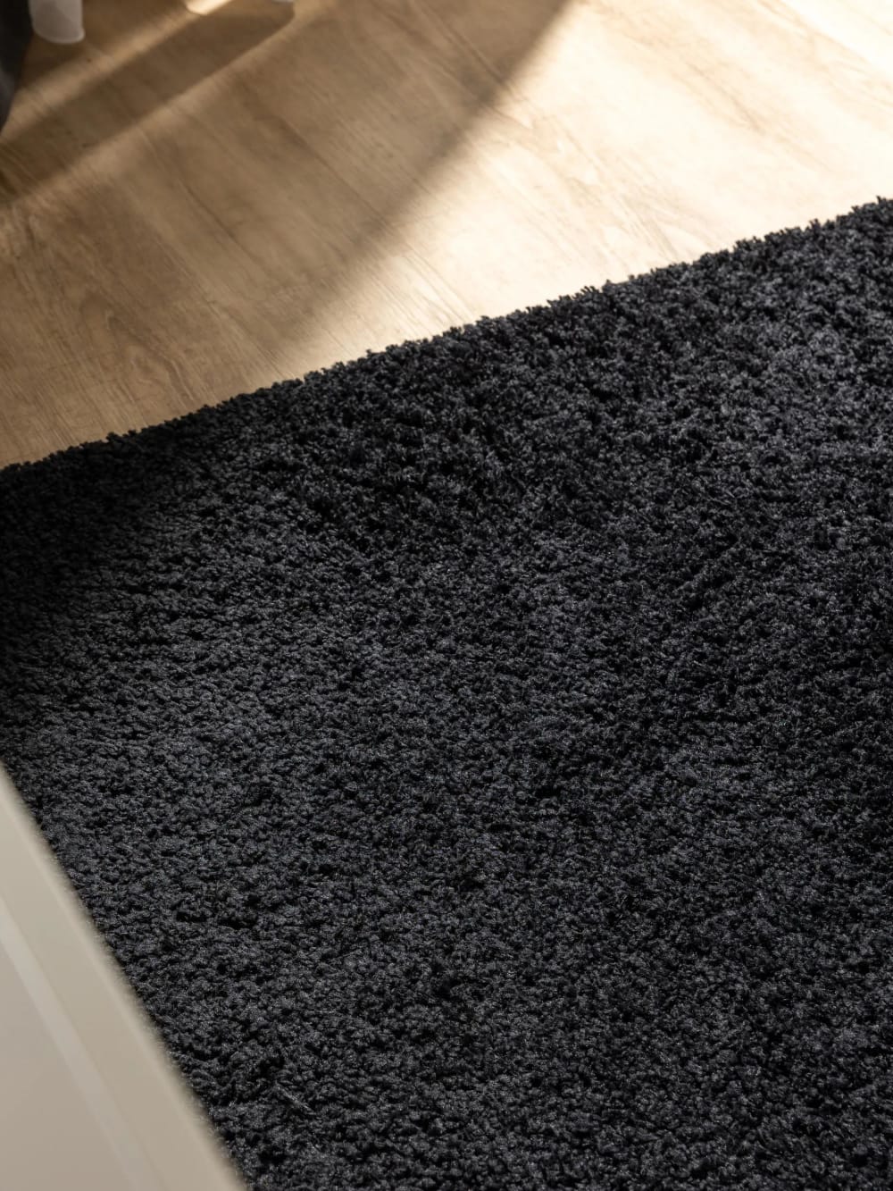 Tapis à poils longs noir 200x200 — vue 4