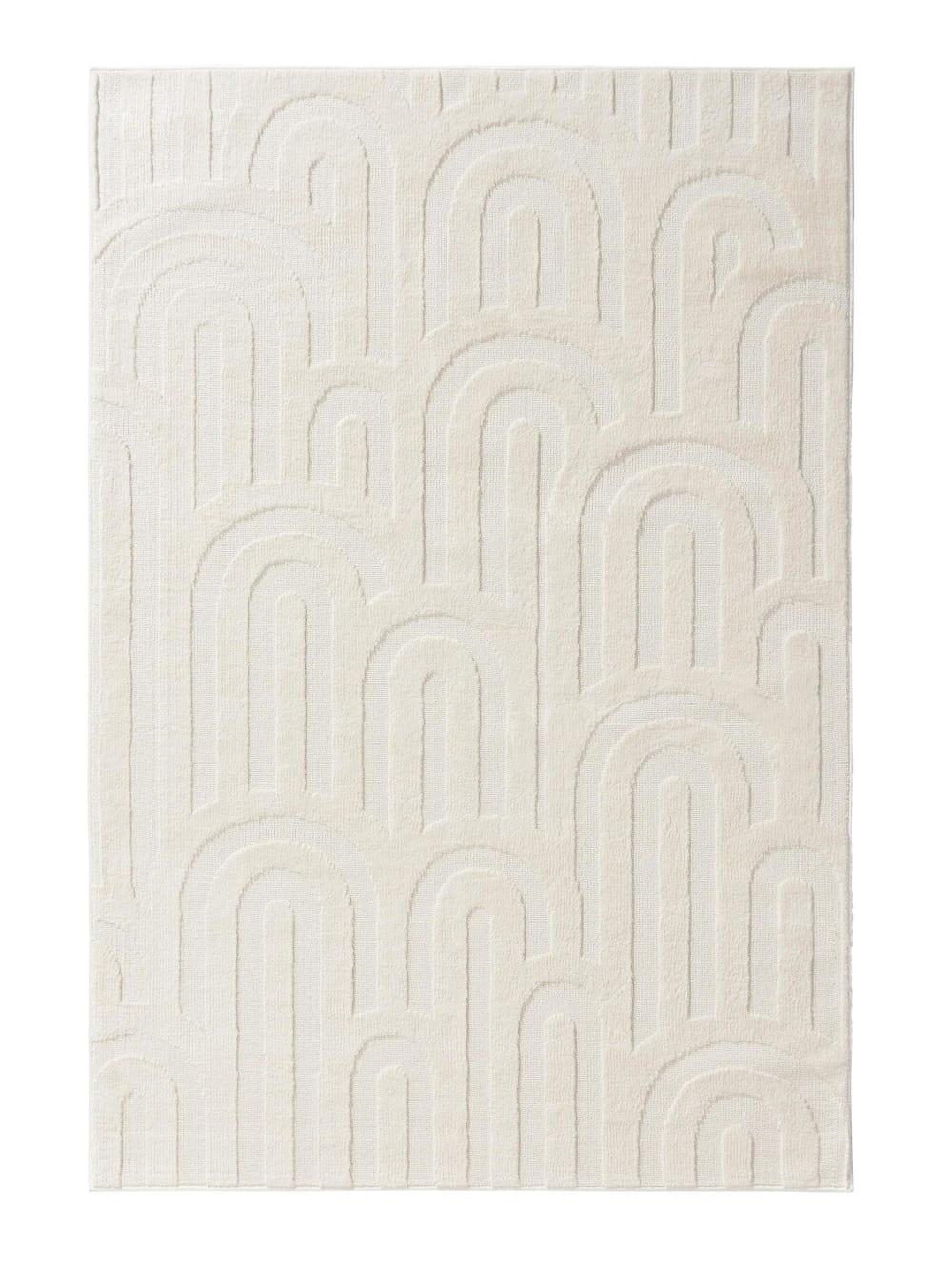 Benuta Teppich cream 160x230 style modern Beige Pvc - Polyvinlychlorid