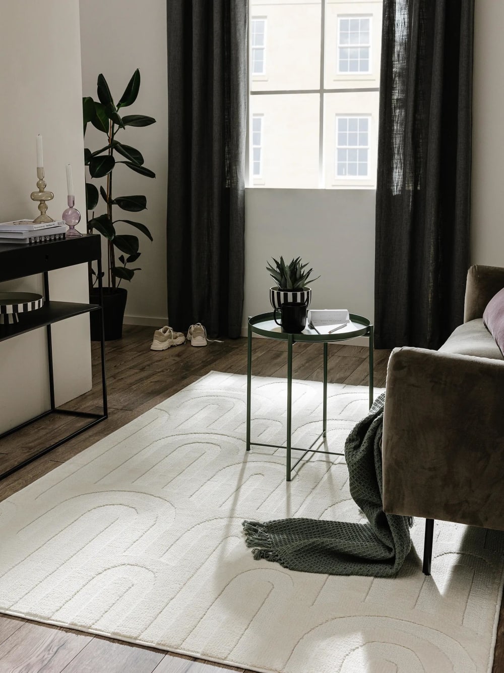Tapis crème 120x170 - Maisons du Monde