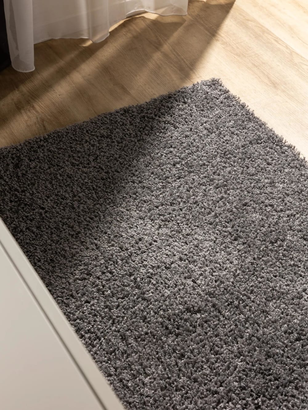 Tapis à poils longs gris 80x250 — vue 4