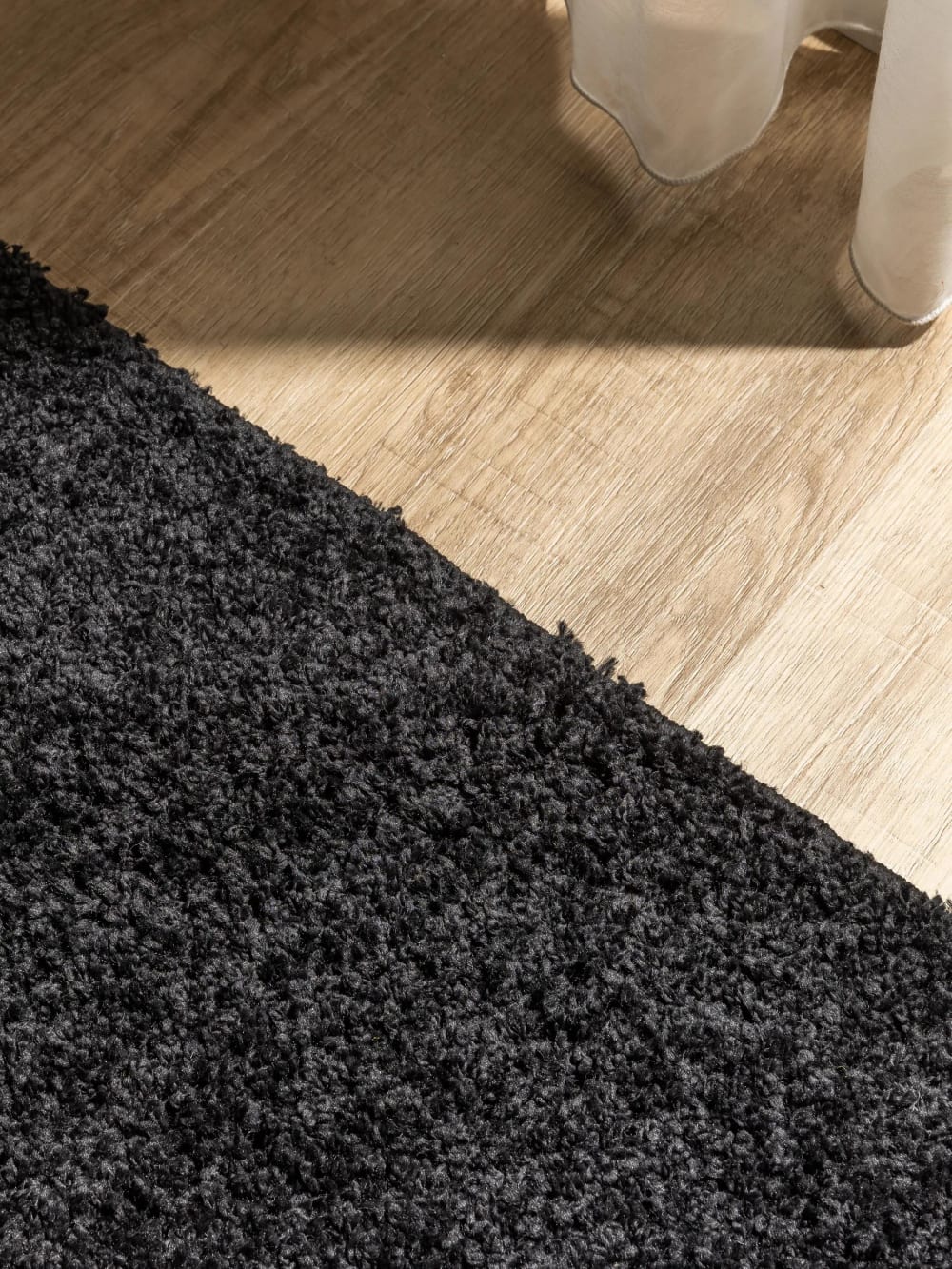 Tapis à poils longs noir 80x150 — vue 4