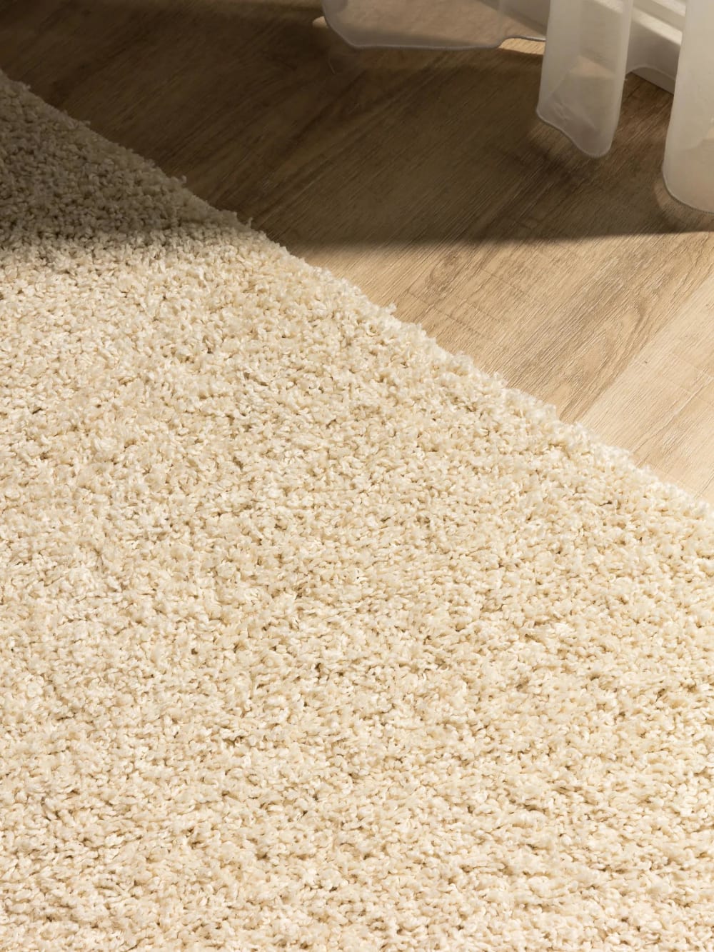 Tapis à poils longs crème 200x250 — vue 4