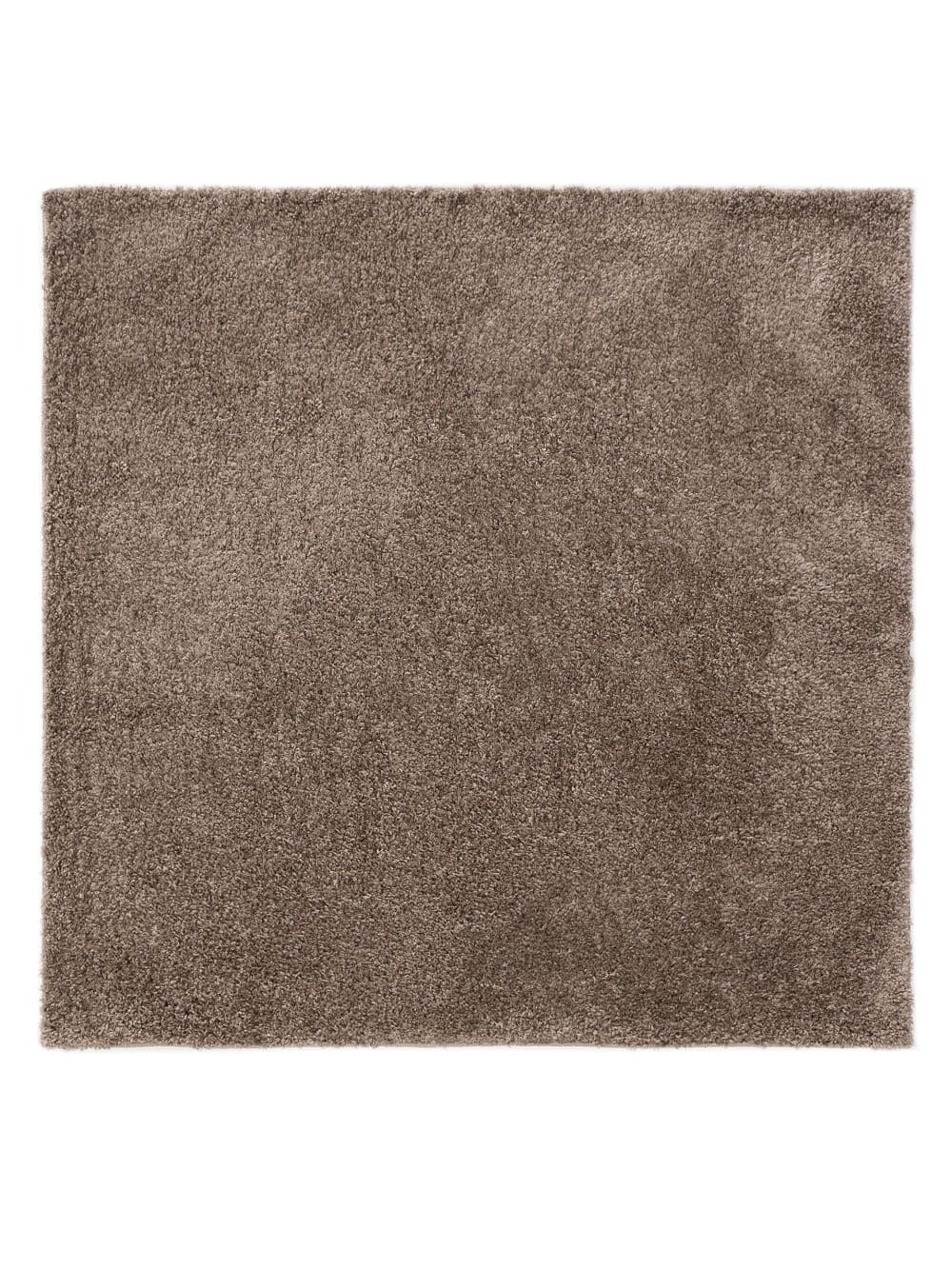 Tapis à poils longs taupe 200x200