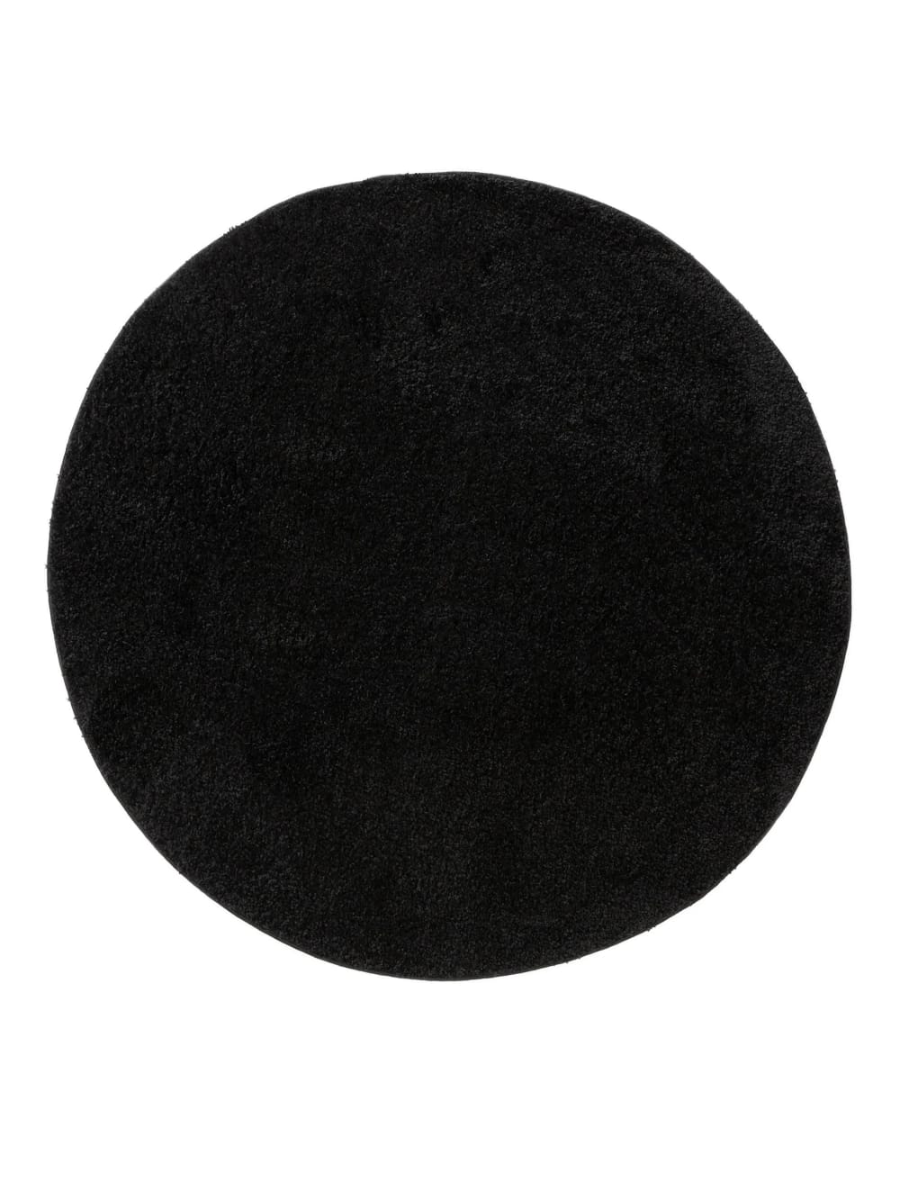Tapis à poils longs noir D 80 rond