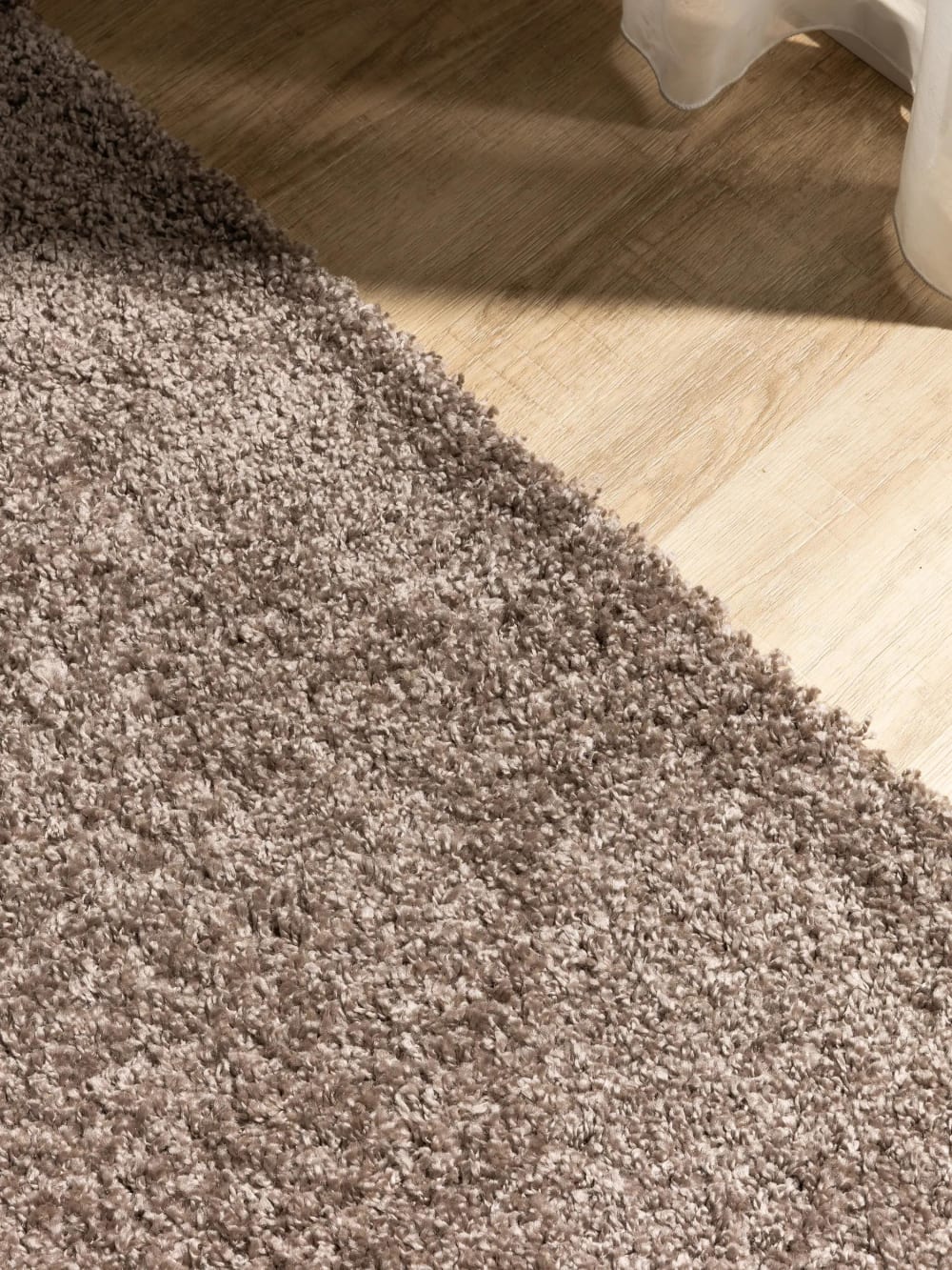 Tapis à poils longs taupe 200x250 — vue 4