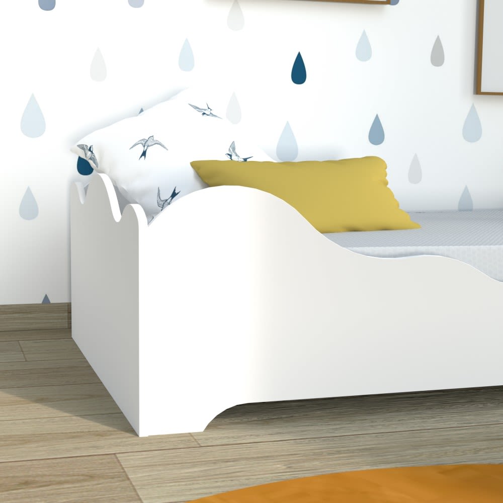 Lit enfant avec sommier, blanc, 90x190cm (Weber industries) - Image 2