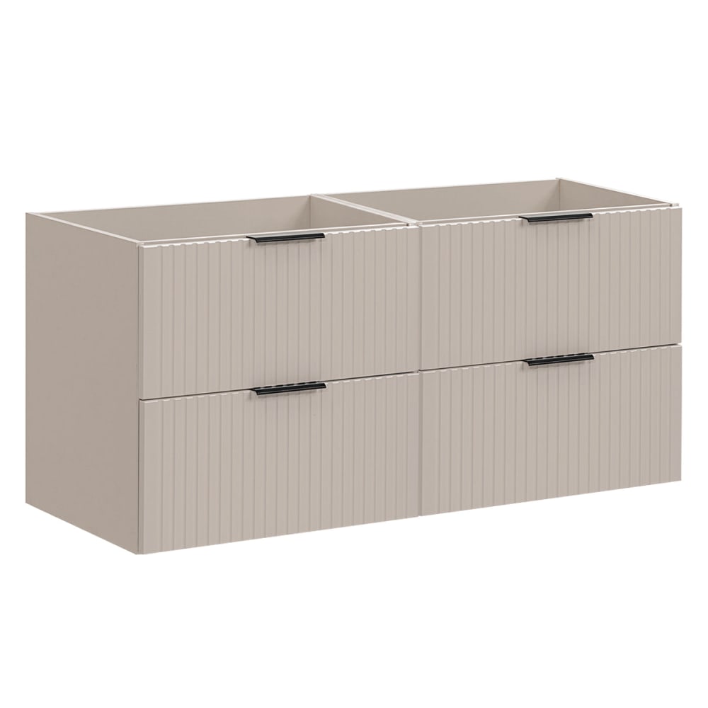 Petits meubles Waschtischunterschrank 120cm Melamin Kaschmir Beige Spanplatte