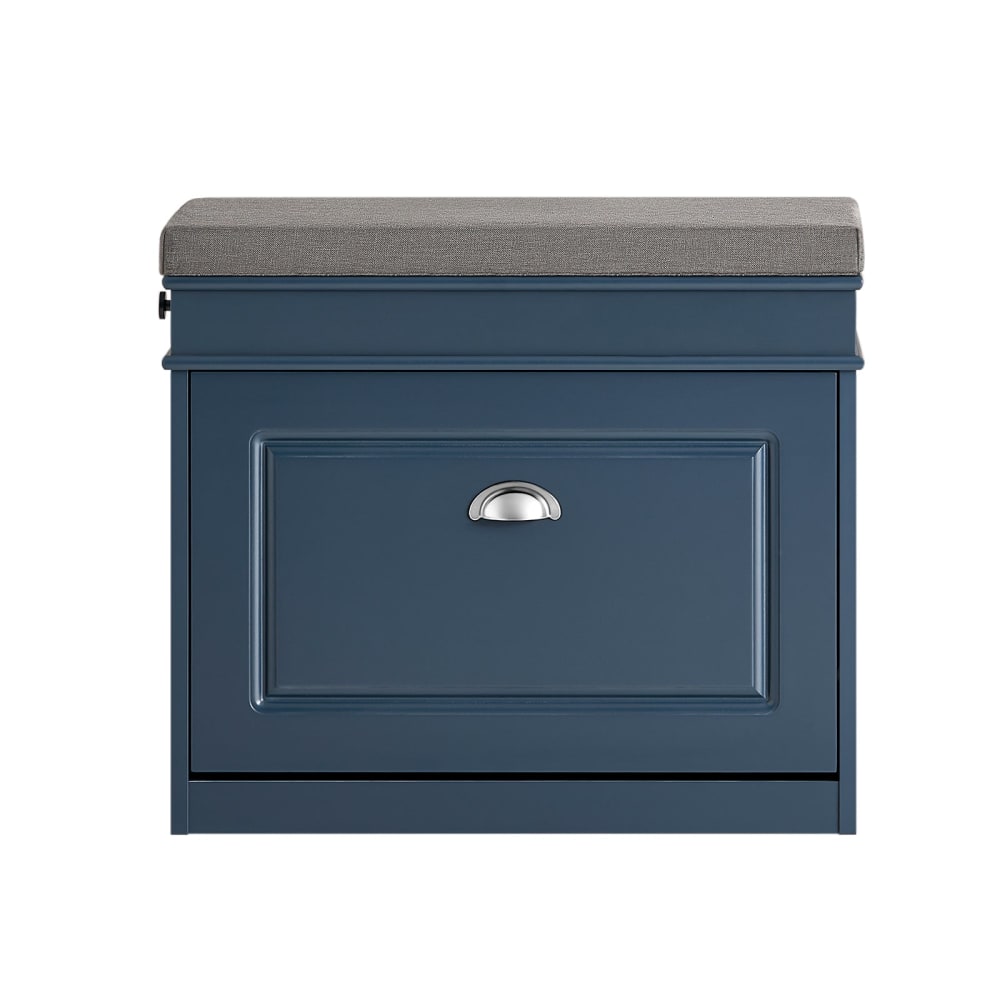 Schuhkipper Sitzbank Mit Sitzkisse MDF(E1) Blau