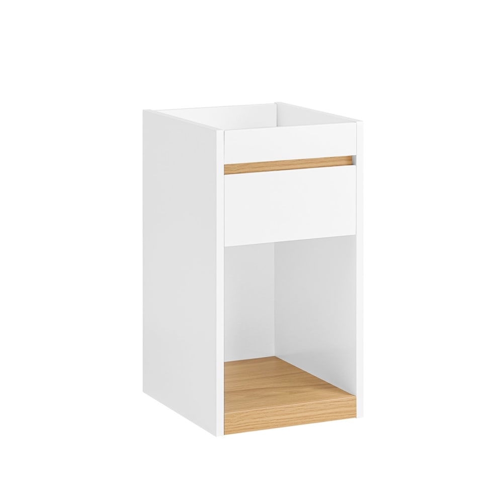 Nachttisch Schmal Nachtschrank Aus MDF(E1) Weiß