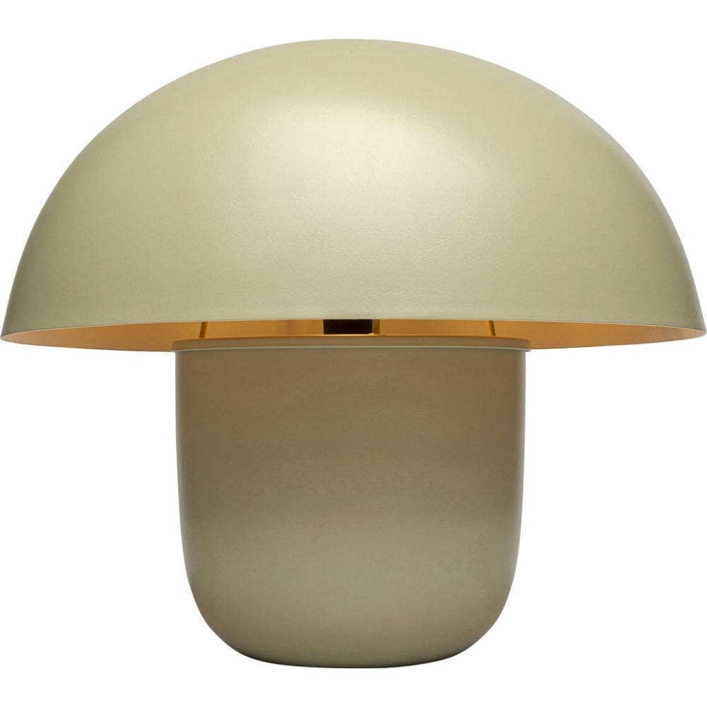 Kare Design Tischleuchte in Pilzform aus Stahl in Grün, H44cm style modern Grün Stahl
