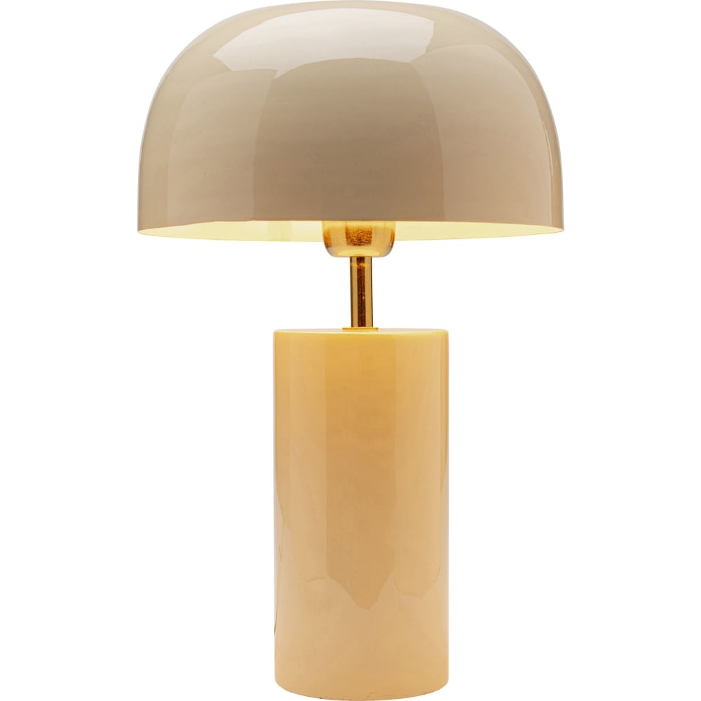 Kare Design Tischleuchte aus Stahl in Beige, H38cm style modern Beige Stahl