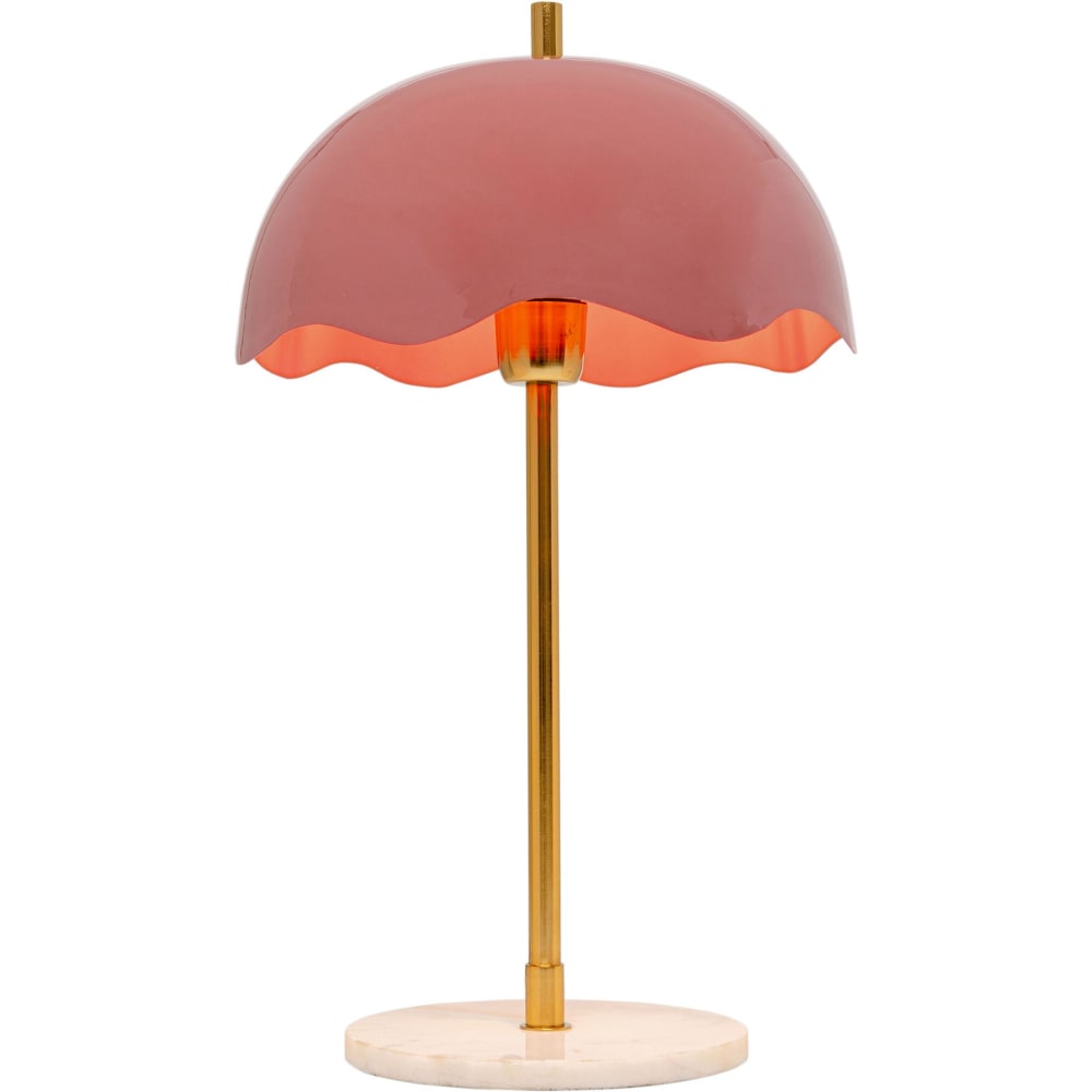 Kare Design Lampe en acier rose, doré et marbre blanc style vintage